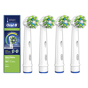 Oral-B Cross Action Clean Maximiser –  białe końcówki do szczoteczki elektrycznej 4 szt.