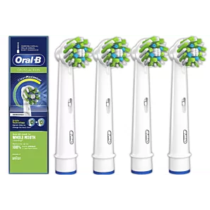 Oral-B Cross Action Clean Maximiser –  białe końcówki do szczoteczki elektrycznej 4 szt.