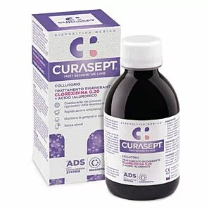 Curasept ADS 020 Regenerative - płyn z chlorheksydyną i kwasem hialuronowym 200ml
