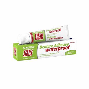 FITTYDENT Sensitive – wodoodporny klej do protez zębowych z aloesem i mirrą 40g