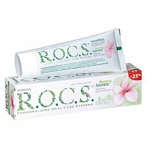 ROCS Blooming Jasmine 75ml – odświeżająca pasta do zębów z jaśminem i zieloną herbatą