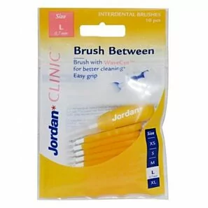 Zestaw szczoteczek międzyzębowych Jordan Clinic Brush Between L (rozmiary 0,7-4,0 mm) 10 szt.