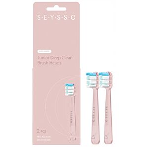 SEYSOO Junior Deep Clean Pink – końcówki wymienne do szczoteczki sonicznej SEYSSO Junior 2 szt.