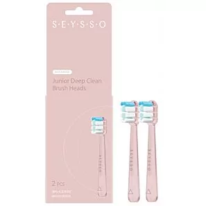 SEYSOO Junior Deep Clean Pink – końcówki wymienne do szczoteczki sonicznej SEYSSO Junior 2 szt.