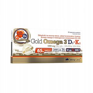 Olimp Gold Omega 3 D3 + K2 –  kapsułki 30 szt.