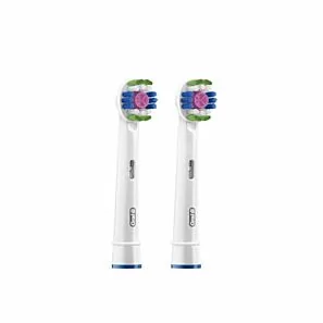 Oral-B 3D White Clean Maximiser –  białe końcówki wybielające do szczoteczki elektrycznej 2 szt.