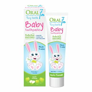 ORAL7 Tiny Teeth - żel pielęgnacyjny, żel na ząbkowanie + silikonowa szczoteczka - 40ml