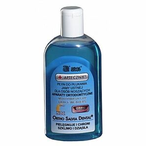 Ortho Salvia Dental Night - Aktywny płyn do płukania jamy ustnej dla osób noszących aparaty ortodontyczne 200 ml