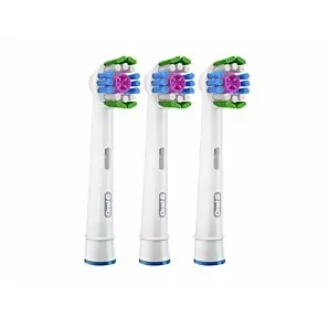 Oral-B 3D White Clean Maximiser –  białe końcówki wybielające do szczoteczki elektrycznej 3szt.