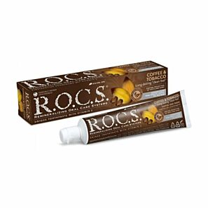 Pasta usuwająca przebarwienia z kawy, herbaty i dymu tytoniowego Rocs Coffee & Tobacco 60ml