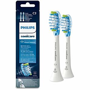 Philips Sonicare C3 Premium Plaque Defence – końcówki do szczoteczki sonicznej w kolorze białym (HX9042/17) 2 szt.