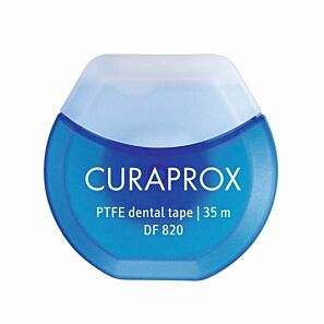 Taśma dentystyczna z chlorheksydyną Curaprox DF 820 PTFE Floss Tape 35m