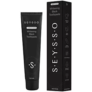 SEYSSO Carbon Black - pasta do szczoteczek sonicznych z wybielającym węglem aktywnym 75 ml