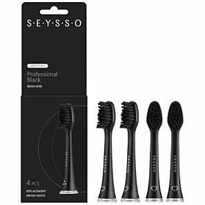 SEYSSO Carbon Professional Końcówki do szczoteczki sonicznej – 4 szt.