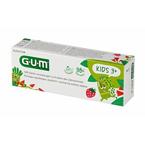 Sunstar GUM KIDS 3+ – pasta do zębów dla dzieci  o smaku truskawkowym, 50 ml