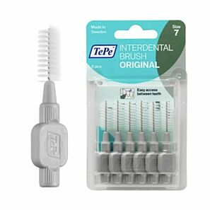 Szczoteczki międzyzębowe z bioplastiku  TePe Original 6 szt. szare – 1.3 mm