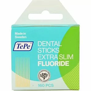 Wykałaczki drewniane z fluorem TePe 160 szt.
