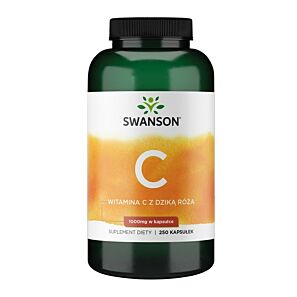 Swanson Witamina C z dziką różą 1000 mg – kapsułki 250 szt.
