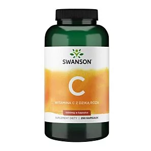 Swanson Witamina C z dziką różą 1000 mg – kapsułki 250 szt.