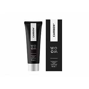 WOOM Carbon+ 75 ml – wybielająca pasta do zębów z węglem aktywnym