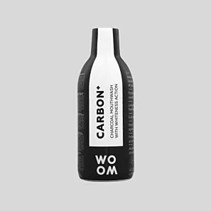 Płyn WOOM Carbon+ 500 ml - wybielająca płukanka z aktywnym węglem