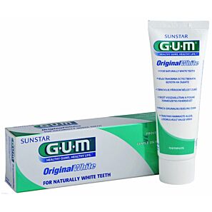 Wybielająca pasta do zębów z krzemionkowymi mikroperełkami GUM Butler OriginalWhite