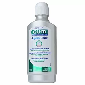 Wybielający płyn do płukania jamy ustnej z witaminą E, prowitaminą B5 oraz alantoiną GUM Butler OriginalWhite