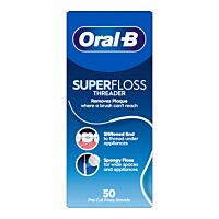 Nić dentystyczna do czyszczenia aparatów ortodontycznych, mostów Oral-B Super Floss 50x60cm