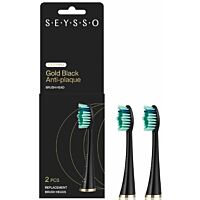 SEYSSO Gold Black Anti-plaque SE0301B – końcówki do szczoteczki sonicznej 2 szt.
