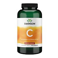 Swanson Witamina C z dziką różą 1000 mg – kapsułki 250 szt.