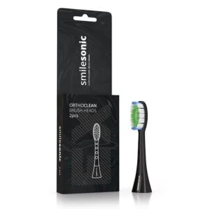 Końcówki ortodontyczne Smilesonic UP/EX/GO OrthoClean 2 szt. – czarne