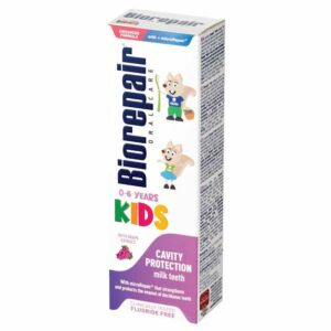 Biorepair Kids – wzmacniająca, winogronowa pasta dla dzieci (0-6 lat) bez fluoru 50 ml