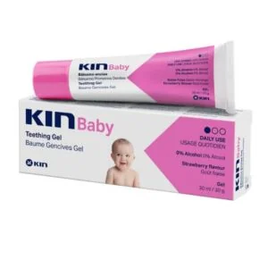 KIN Baby Gel 30ml – Kojący, truskawkowy żel dla niemowląt na dolegliwości związane z ząbkowaniem