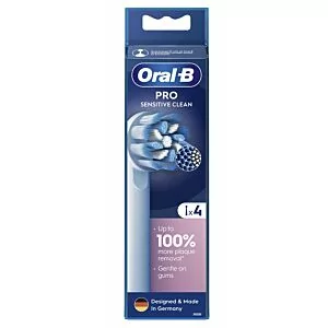 Oral-B PRO Sensitive Clean EB60RX-4 – miękkie końcówki do szczoteczki elektrycznej Oral-B 4 szt.