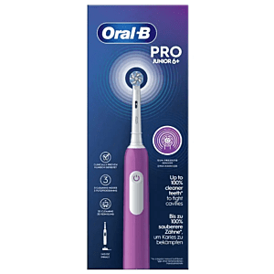 Oral-B Junior – szczoteczka elektryczna dla dzieci powyżej 6. roku życia – fioletowa