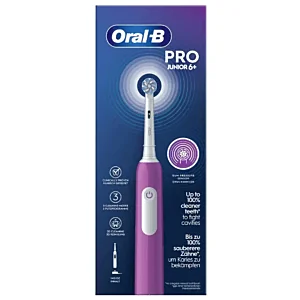 Oral-B Junior – szczoteczka elektryczna dla dzieci powyżej 6. roku życia – fioletowa