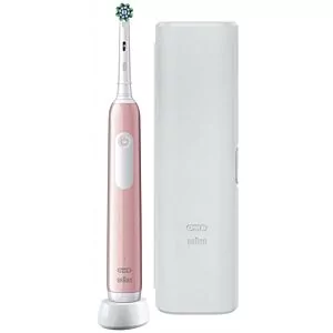 Szczoteczka elektryczna Oral-B PRO 1 Pink Cross Action z etui 