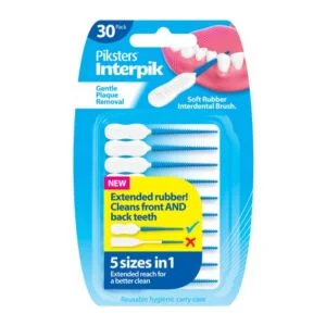 PIKSTERS InterPIK gumowe wykałaczki z etui – 30 szt.