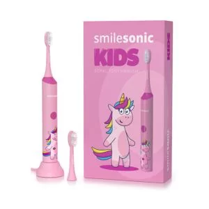 Szczoteczka soniczna dla dzieci Smilesonic Kids Jednorożec + kalendarz mycia zębów z naklejkami