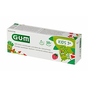 Sunstar GUM KIDS 3+ – pasta do zębów dla dzieci  o smaku truskawkowym, 50 ml