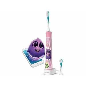 PHILIPS Sonicare ForKids PINK HX6352/42 Bluetooth  szczoteczka soniczna dla dzieci z 2 końcówkami