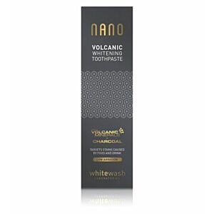 Whitewash Nano Volcanic Whitening – wybielająca pasta do zębów z węglem aktywnym i wulkanicznymi minerałami – 75 ml