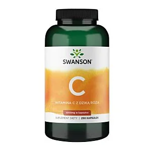 Swanson Witamina C z dziką różą 1000 mg – kapsułki 250 szt.