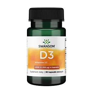 Swanson Witamina D3 4000 IU – kapsułki 90 szt.
