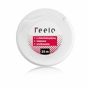 Feelo Perio Chlorhexidine 25m – nić dentystyczna z chlorheksydyną na krwawiące dziąsła