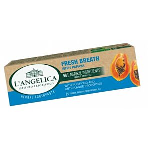 L’Angelica Świeży Oddech z papają – naturalna pasta odświeżająca do zębów bez fluoru 75 ml