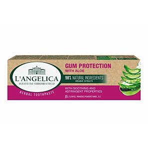 L’Angelica Ochrona Dziąseł z aloesem – naturalna pasta do zębów bez fluoru 75 ml
