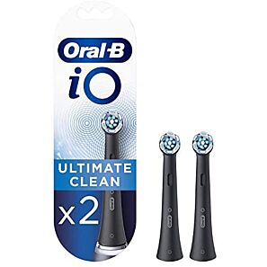 Oral-B iO Ultimate Clean Black – czarne końcówki do szczoteczki elektrycznej 2 szt.