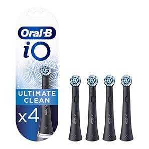 Oral-B iO Ultimate Clean Black –  końcówki do szczoteczki magnetycznej 4 szt.