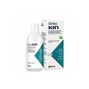 OrthoKIN - Miętowy płyn do codziennej higieny jamy ustnej dla osób noszących aparat ortodontyczny 500ml